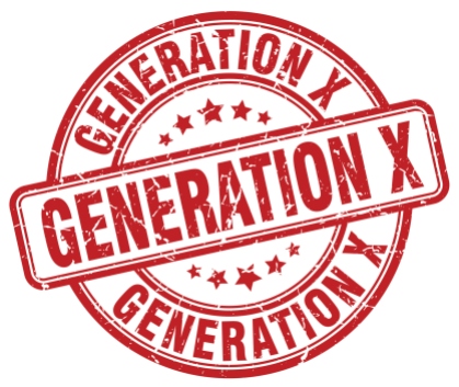 generation x red grunge stamp